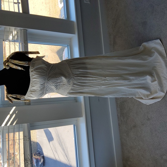 **1 Left SZ 2**Free People Santorini Ivory Ecru Maxi Dress - Picture 8 of 16